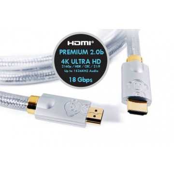 Monkey Cable HDMI - HDMI 2.0 MCR1 Connoisseur - 1m
