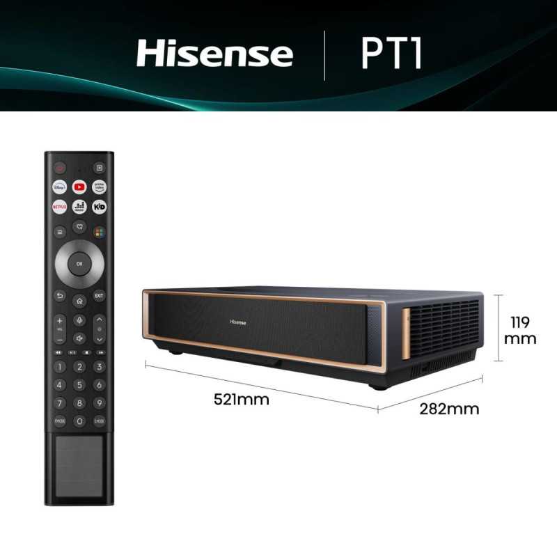 HISENSE PT1 - Projektor 4K UHD - 2400 Ansi lumenów - Zwrot 300zł od Hisense