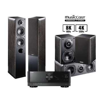 Yamaha V4A Czarny + Indiana Line Nota 5.0 - 550+240+740 Czarny