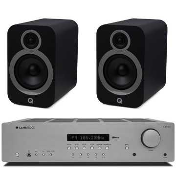 Cambridge Audio AXR100 + Q Acoustics QA3030i black